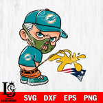 Miami Dolphins Hannibal Lecter Piss On New England Patriots Svg Eps Dxf Png File, Digital Download, Instant Download