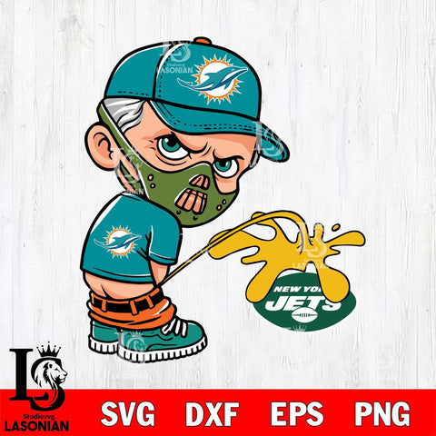 Miami Dolphins Hannibal Lecter Piss On New York Jets Svg Eps Dxf Png File, Digital Download, Instant Download