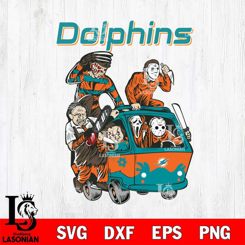 Miami Dolphins Jason Voorhees Horror 10 Svg Eps Dxf Png File, NFL svg, Digital Download, Instant Download