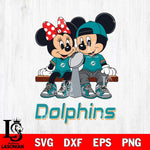 Miami Dolphins Mickey And Minnie Football Champions Svg Eps Dxf Png File, NFL svg , Digital Download , Instant Download, Cricut File
