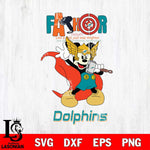 Miami Dolphins Mickey Father Sport Svg Eps Dxf Png File, NFL File Cut,Digital Download,Instant Download,Disney Svg Files