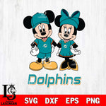 Miami Dolphins Mickey Minnie Rugby Svg Eps Dxf Png File, Bundle NFl svg , File Cut , Digital Download , Instant Download, Laser Cut Svg Files