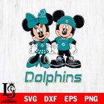 Miami Dolphins Mickey Minnie Rugby ball Svg Eps Dxf Png File, Bundle NFl svg , File Cut , Digital Download , Instant Download, Laser Cut Svg Files