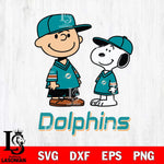 Miami Dolphins Peanuts Snoopy Football SVG DXF EPS PNG FILE,Snoopy File Cut, Nfl Digital Download,Instant Download, Silhouette