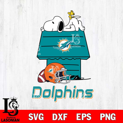 Miami Dolphins Snoopy Chill Football SVG DXF EPS PNG FILE,Snoopy File Cut, Nfl Digital Download,Instant Download, Silhouette
