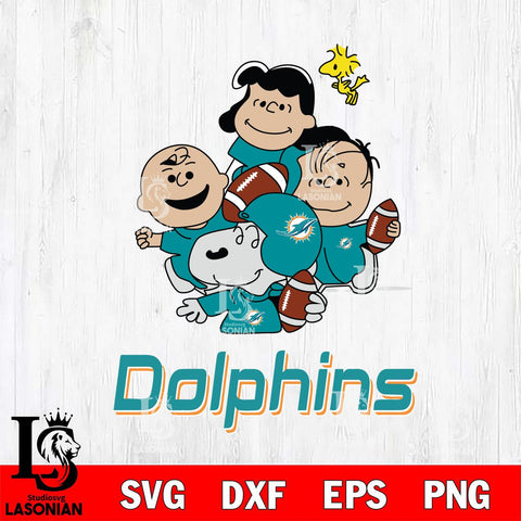 Miami Dolphins Snoopy Sport 4 Svg Eps Dxf Png File, NFL svg, Digital Download, Instant Download