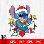 Miami Dolphins Stitch Christmas Lights Svg Eps Dxf Png File, Digital Download, Instant Download