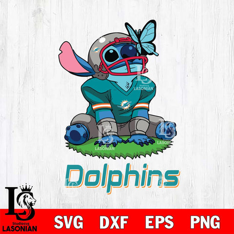 Miami Dolphins Stitch Rugby Ball Sport SVG DXF EPS PNG FILE, Stitch File Cut,NFL Digital Download,Instant Download, Silhouette