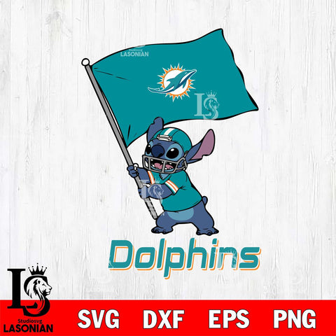 Miami Dolphins Stitch flag SVG DXF EPS PNG FILE, NFL File Cut, Digital Download,Instant Download, Silhouette, Cricut