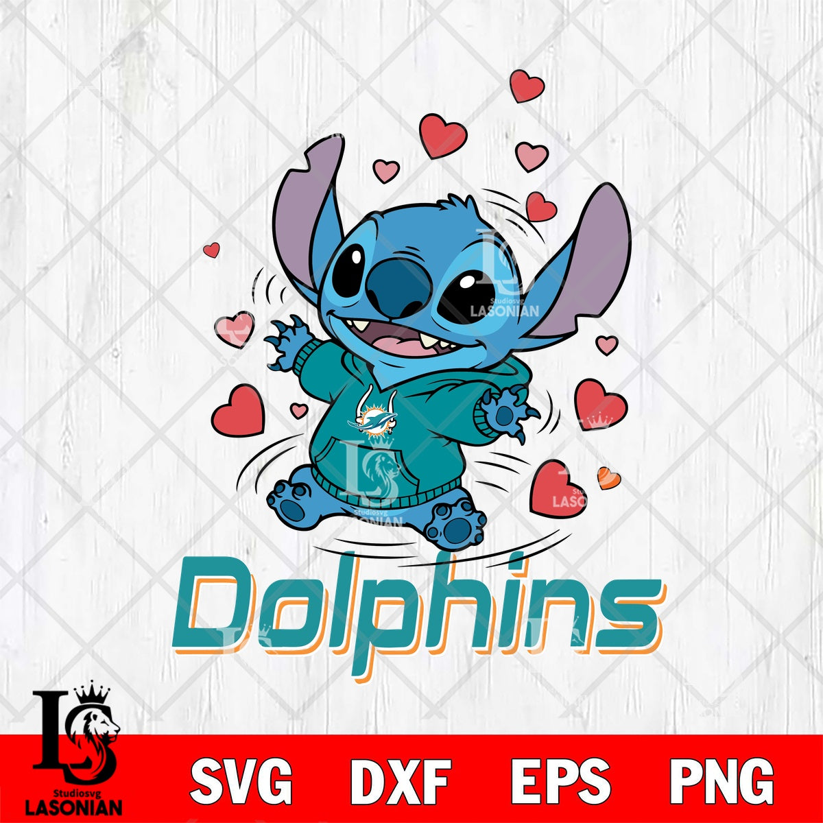 Miami Dolphins Stitch jumping File cut , Criucut , Digital Download ...