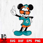 Miami Dolphins mickey christmas 5 Svg Eps Dxf Png File, Digital Download, Instant Download