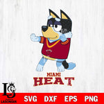Miami Heat Bluey Dad Dance Svg Eps Dxf Png File, Digital Download, Instant Download