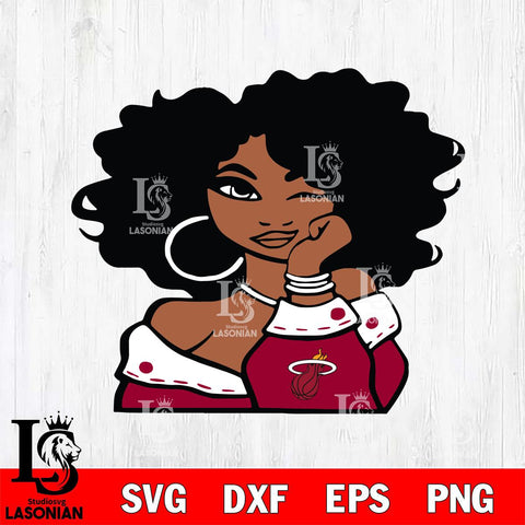 Miami Heat Girls sport 5 Svg Eps Dxf Png File, Digital Download, Instant Download