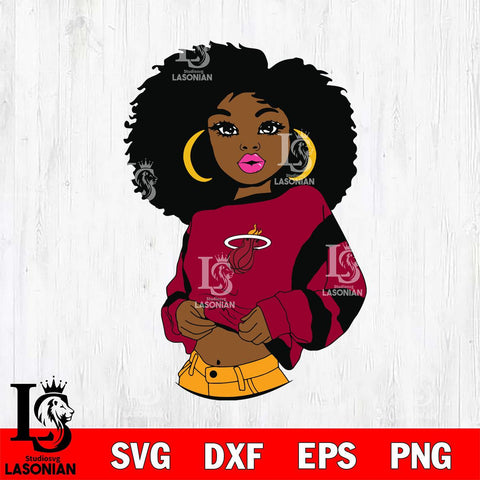 Miami Heat Girls sport 6 Svg Eps Dxf Png File, Digital Download, Instant Download