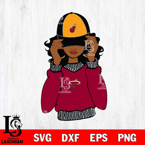 Miami Heat Girls sport 7 Svg Eps Dxf Png File, Digital Download, Instant Download