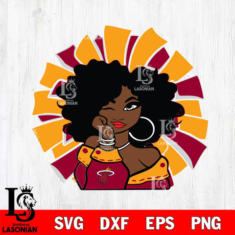 Miami Heat Girls sport 8 Svg Eps Dxf Png File, Digital Download, Instant Download