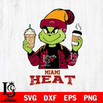 Miami Heat Grinch 2 coffee Svg Eps Dxf Png File, Digital Download, Instant Download