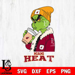 Miami Heat Grinch Bougie Football Svg Eps Dxf Png File, Digital Download, Instant Download