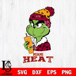 Miami Heat Grinch Bougie Leopard Svg Eps Dxf Png File, Digital Download, Instant Download