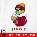 Miami Heat Grinch Bougie Sport Svg Eps Dxf Png File, Digital Download, Instant Download