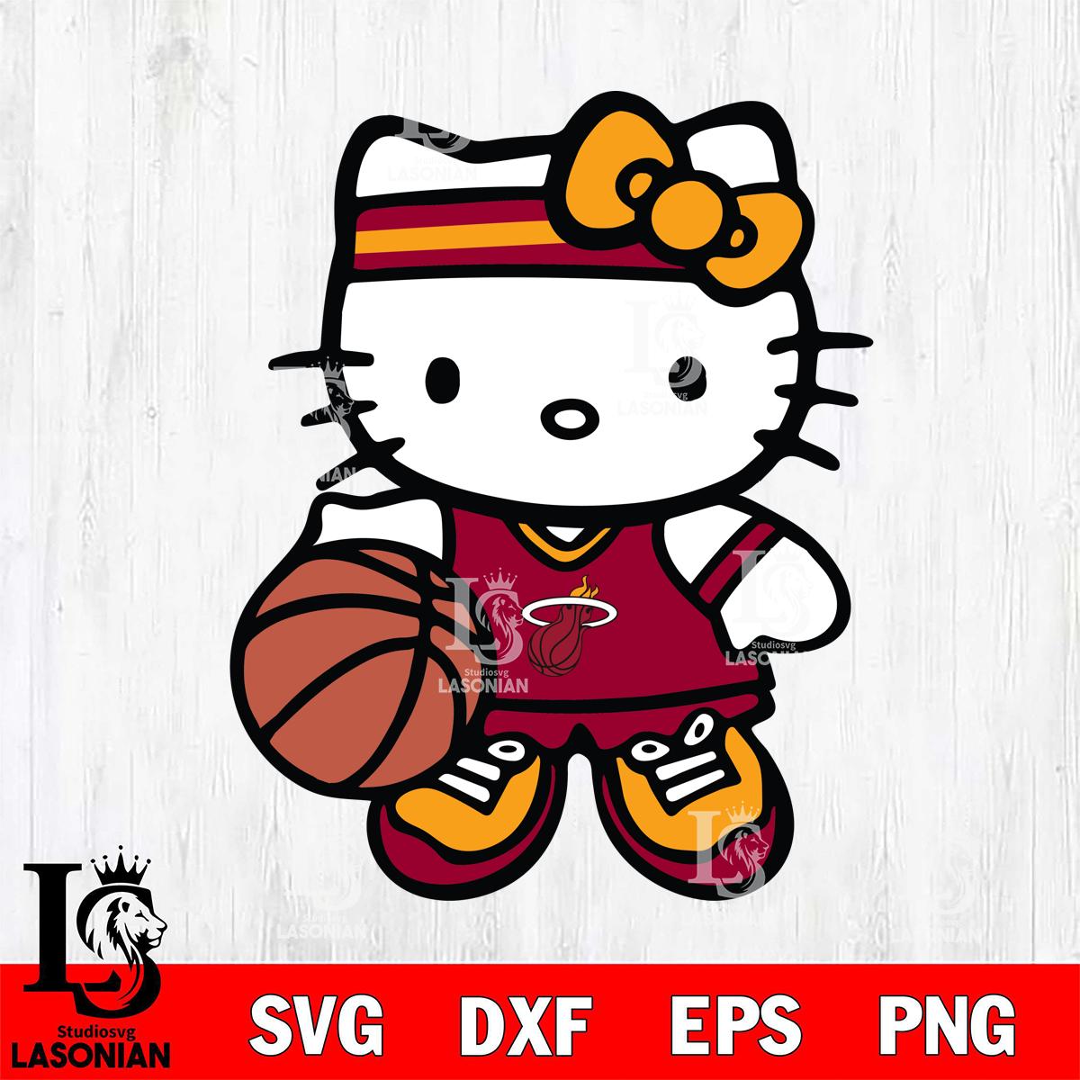 Miami Heat Hello Kitty basketball – lasoniansvg
