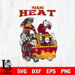 Miami Heat Jason Voorhees Horror 10 Svg Eps Dxf Png File, NBA svg, Digital Download, Instant Download