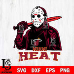 Miami Heat Jason Voorhees Horror 12 Svg Eps Dxf Png File, NBA svg, Digital Download, Instant Download
