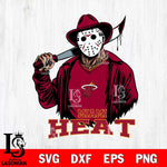 Miami Heat Jason Voorhees Horror 13 Svg Eps Dxf Png File, NBA svg, Digital Download, Instant Download