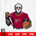 Miami Heat Jason Voorhees Horror 5 Svg Eps Dxf Png File, NBA svg, Digital Download, Instant Download