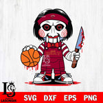 Miami Heat Jigsaw Horror basketball SVG DXF EPS PNG FILE, NBA File Cut,Halloween Digital Download,Instant Download, Silhouette