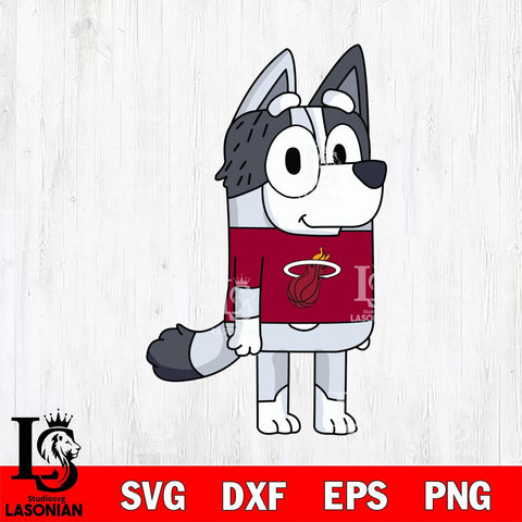 Miami Heat Muffin Bluey sport Svg Eps Dxf Png File, Digital Download, Instant Download
