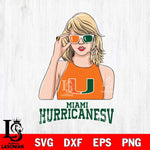 Miami Hurricanes And Taylor Swift Fan Svg Eps Dxf Png File, Digital Download, Instant Download