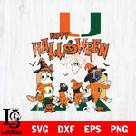 Miami Hurricanes Bluey Halloween Family Svg Eps Dxf Png File, Digital Download, Instant Download
