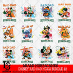 Miami Hurricanes Disney Rad Dad NCAA Bundle 12 SVG DXF EPS PNG FILE, BUNDLE NCAA Disney Father day File Cut,Digital Download,Instant Download,Disney Svg Files
