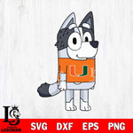 Miami Hurricanes Muffin Bluey Svg Eps Dxf Png File, Digital Download, Instant Download
