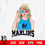 Miami Marlins And Taylor Swift Fan Svg Eps Dxf Png File, Digital Download, Instant Download