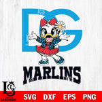 Miami Marlins Dolce And Gabbana Daisy Duck Disney Svg Eps Dxf Png File, Digital Download, Instant Download