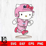 Miami Marlins Hello Kitty slide base SVG DXF EPS PNG FILE, MLB File Cut,Hello Kitty Digital Download,Instant Download, Silhouette