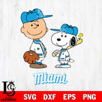 Miami Marlins Peanuts Sport Svg Eps Dxf Png File, MLB File Cut,Digital Download,Instant Download,MLB Svg Files