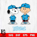 Miami Marlins snoopy and charlie brown baseball Svg Eps Dxf Png File, MLB File Cut,Digital Download,Instant Download,MLB Svg Files