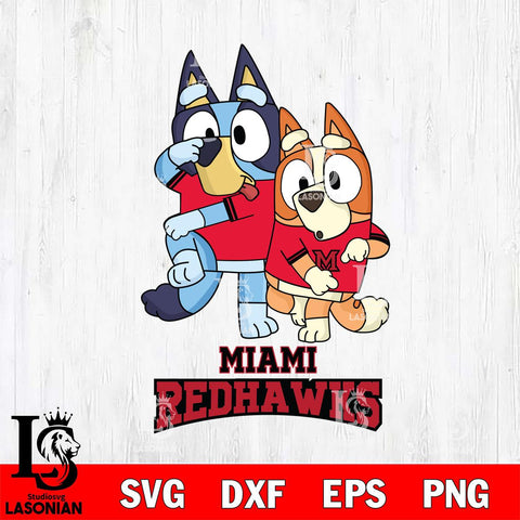 Miami RedHawks Bluey Chilli Dance Mode Svg Eps Dxf Png File, Digital Download, Instant Download