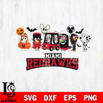 Miami RedHawks Bluey Halloween Svg Eps Dxf Png File, Digital Download, Instant Download