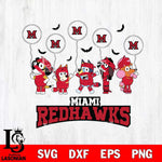 Miami RedHawks Bluey Halloween Spooky Svg Eps Dxf Png File, Digital Download, Instant Download