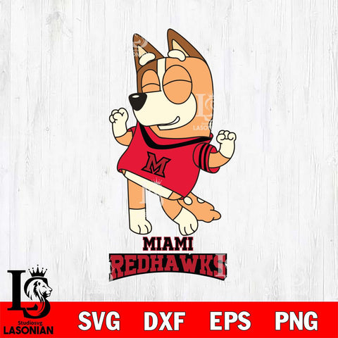 Miami RedHawks Chilli Dance Sport Svg Eps Dxf Png File, Digital Download, Instant Download