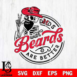Miami RedHawks Dad With Beard Are Better Svg Eps Dxf Png File, Digital Download, Instant Download
