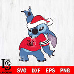 Miami RedHawks Disney Lilo & Stitch Christmas Svg Eps Dxf Png File, Digital Download, Instant Download