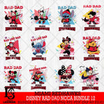 Miami RedHawks Disney Rad Dad NCAA Bundle 12 SVG DXF EPS PNG FILE, BUNDLE NCAA Disney Father day File Cut,Digital Download,Instant Download,Disney Svg Files