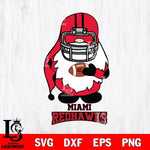 Miami RedHawks Gnomes Christmas Svg Eps Dxf Png File, Digital Download, Instant Download