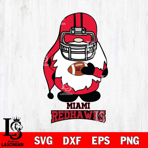 Miami RedHawks Gnomes Christmas Svg Eps Dxf Png File, Digital Download, Instant Download
