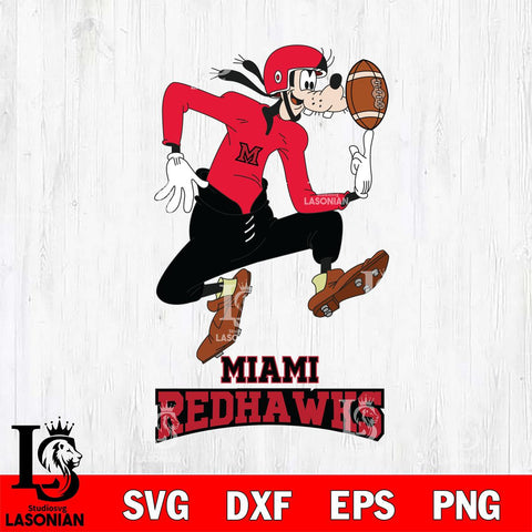 Miami RedHawks Goofy Circus Football SVG DXF EPS PNG FILE,NCAA svg ,Football Digital Download,Instant Download, Silhouette